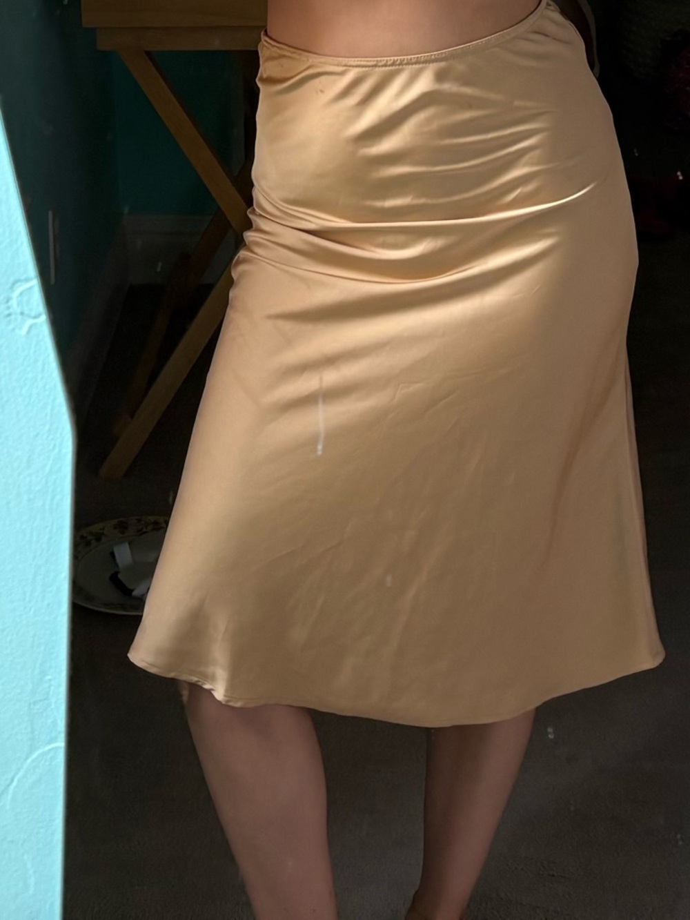 DREW Satin Midi Skirt!